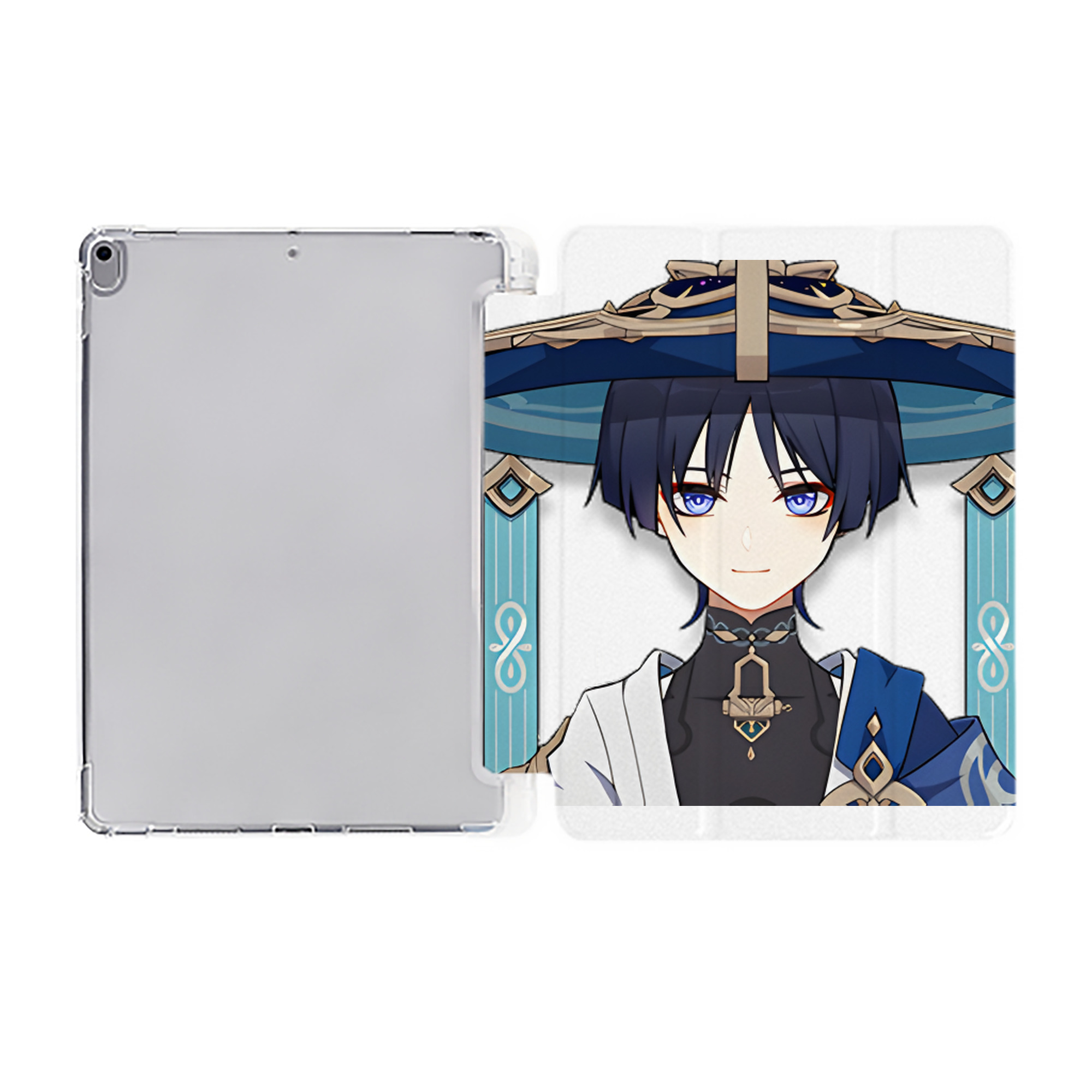 げんし神 さんペい genshin Sanpei IPad ケース ペン収納付き 三つ折りスタンド PUレザー×シリコン 対応機種9.5/10.5/10.9インチ